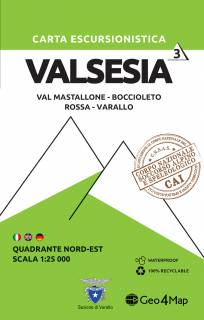 Mapa Valsesia: część północno-wschodnia
