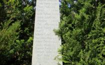 Obelisk upamiętniajacy niemieckie ofiary I wojny światowej