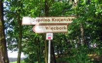 Oznakowanie szlaku Sępólno - Więcbork