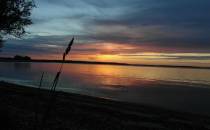 Jezioro Niegocin- zachód słońca