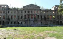 Sławików - ruiny pałacu