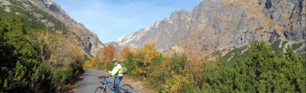 Tatry Wysokie SK na rowerze. Doliny Wielicka i Łomnicka z Tatrzańskiej Polanki