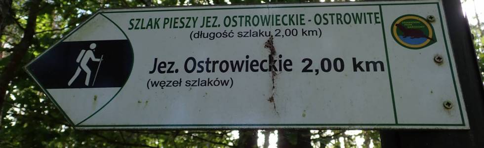 Szlak jez. Ostrowieckie - Ostrowite - Pieszy Czarny ver. 2022