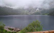 Morskie Oko w Deszczu