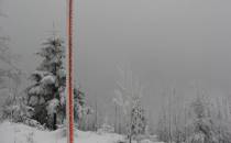 41 - Beskid (824 m n.p.m.). Niestety ktoś gwizdnął tablicę z oznaczeniem szczytu)