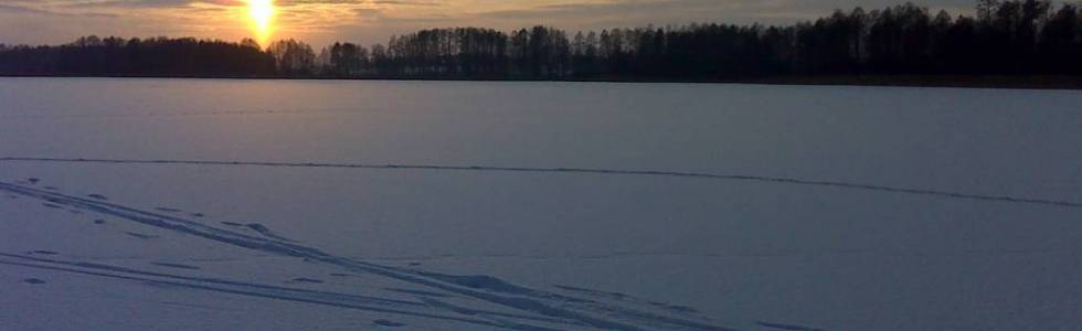 Narty biegowe jezioro Grochowskie