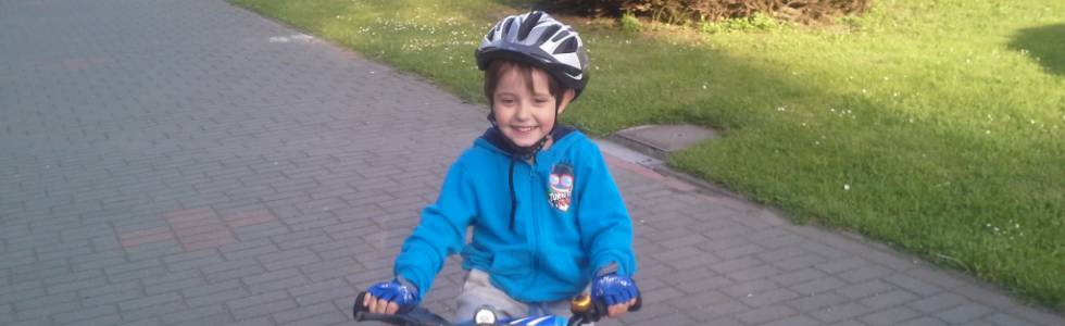 Pierwszy w życiu wyjazd na rowerach z synem :-)