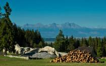 Widok na Tatry z Klastoriska