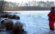 Jezioro Krypko skute lodem