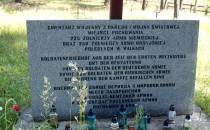 Cmentarz Wojenny z okresu I Wojny Światowej - tablica