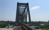 Most kolejowy nad Wisłą na LHS-ie