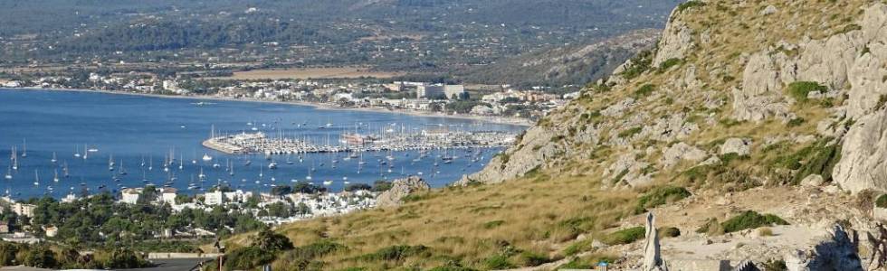 Trasa na pólwysep Alcudia z widokami na obie zatoki  i na Cap Formentor