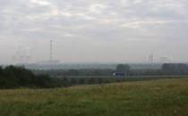 Widok na elektrownię w Jaworznie