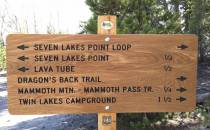 Trail Mileage Sign