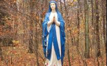 Figura Matki Bożej na wejściu do klasztoru
