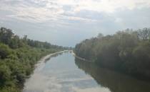 Kanał Gliwicki widok z mostu w Taciszowie