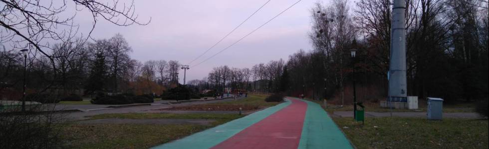 Trening rowerowy w Parku Śląskim