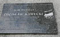 Pamiątkowy kamień Zdzisława Kaweckiego.