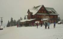 Chata Paprysek - zaczął padać śnieg