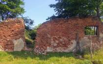 Ruiny zamku w Raszczycach.