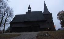 Kościół ok 1648 r. - widok północny