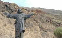 figura Jezusa n astacji dolnej kolejki na Teide