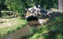 Mostek w parku Świerklaniec