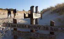 Zejście z plaży w kierunku Wydmy Łąckiej