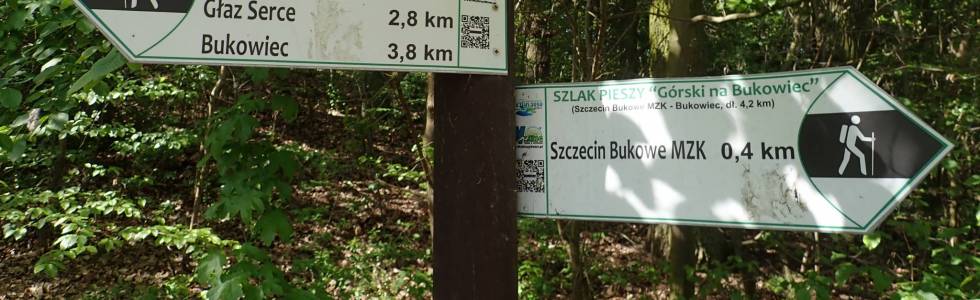 Szlak Górski na Bukowiec (Szczecin) - Pieszy Czarny ver. 2019