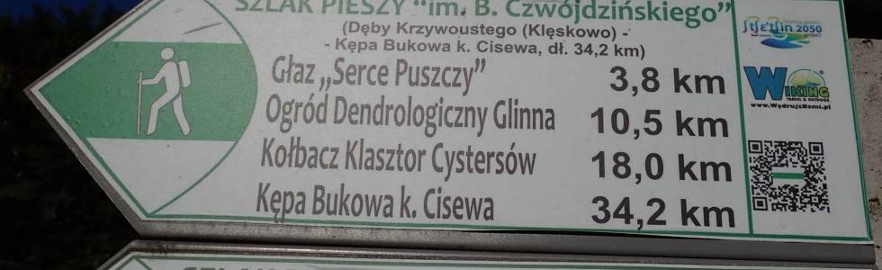 Szlak im. Bolesława Czwójdzińskiego (Szczecin - Cisewo) - Pieszy Zielony ver. 2019d