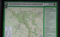 Mapa Bolimowskiego Parku Krajobrazowego