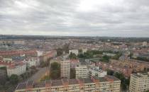Panorama Szczecina z 22 piętra PŻM
