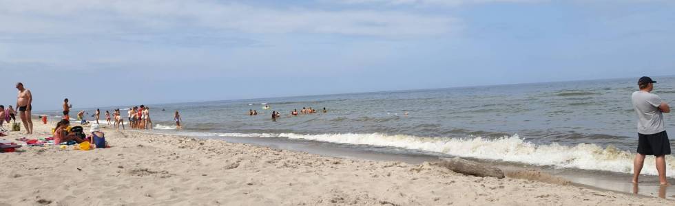 Rowerem na plażę w Pleśni