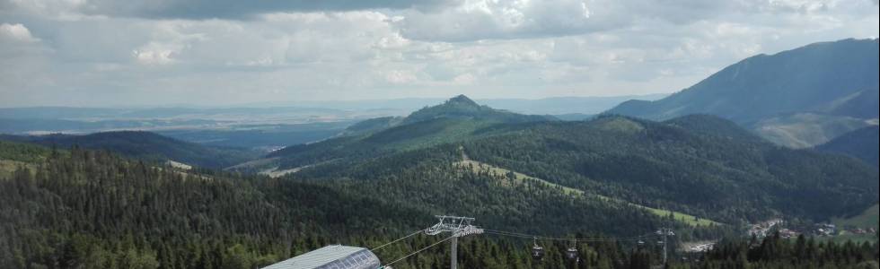 2019.08.05 W koronach drzew Bachledka Słowacja chodnik korunami stromov