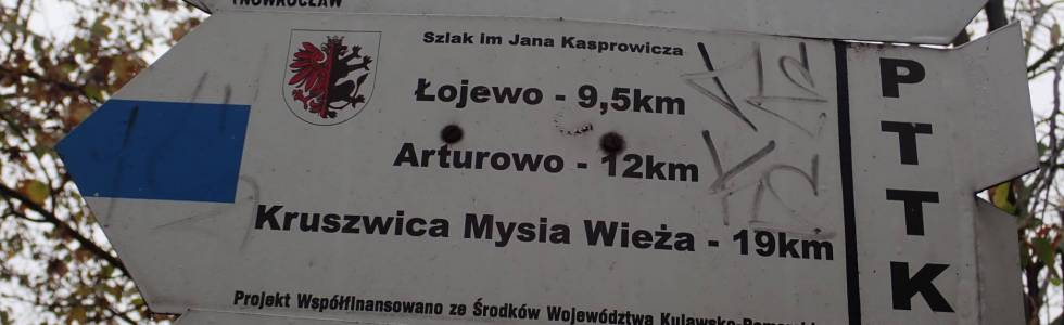 Szlak im. J. Kasprowicza (Inowrocław - Kruszwica) - Pieszy Niebieski ver. 2019