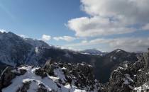 Tatry, widok z Sarniej Skały