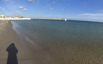 Gdyńska plaża od strony Redłowa