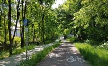 Ścieżka rowerowa wzdłuż rz. Wapienicy.