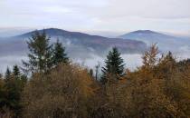 Widok na Szczebel - Beskid Wyspowy