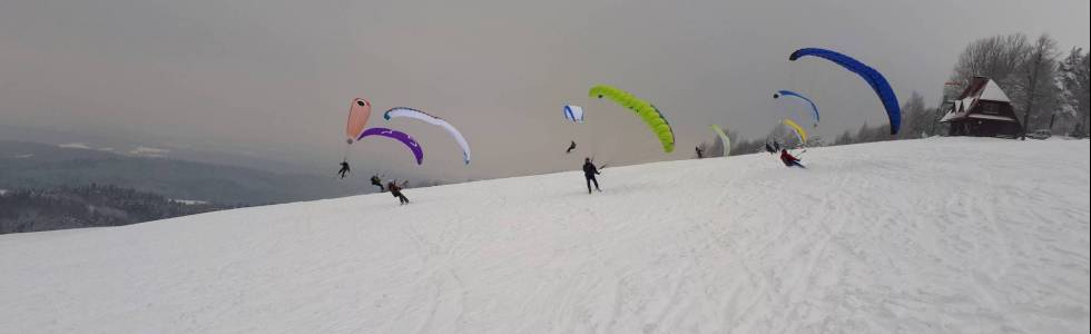 Snowgliding w Bieszczadach 2021r