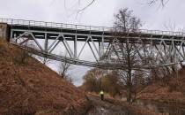 Kolejowy most kratownicowy w Niestępowie