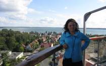 Widok z wieży na jezioro Niegocin