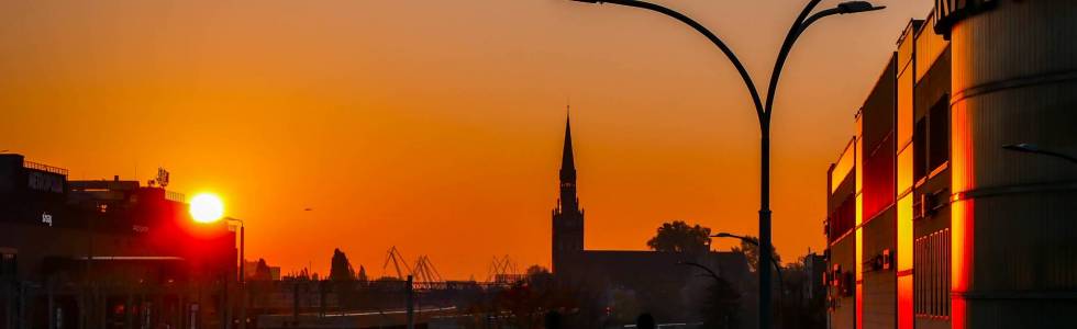 Trójmiasto o wschodzie słońca