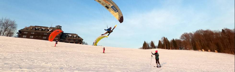 snowgliding nocna jazda