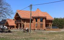 Ciekawy drewniany dom w Sowim Gaju