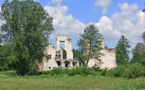 Ruiny zamku Kmitów w Mokrsku Górnym